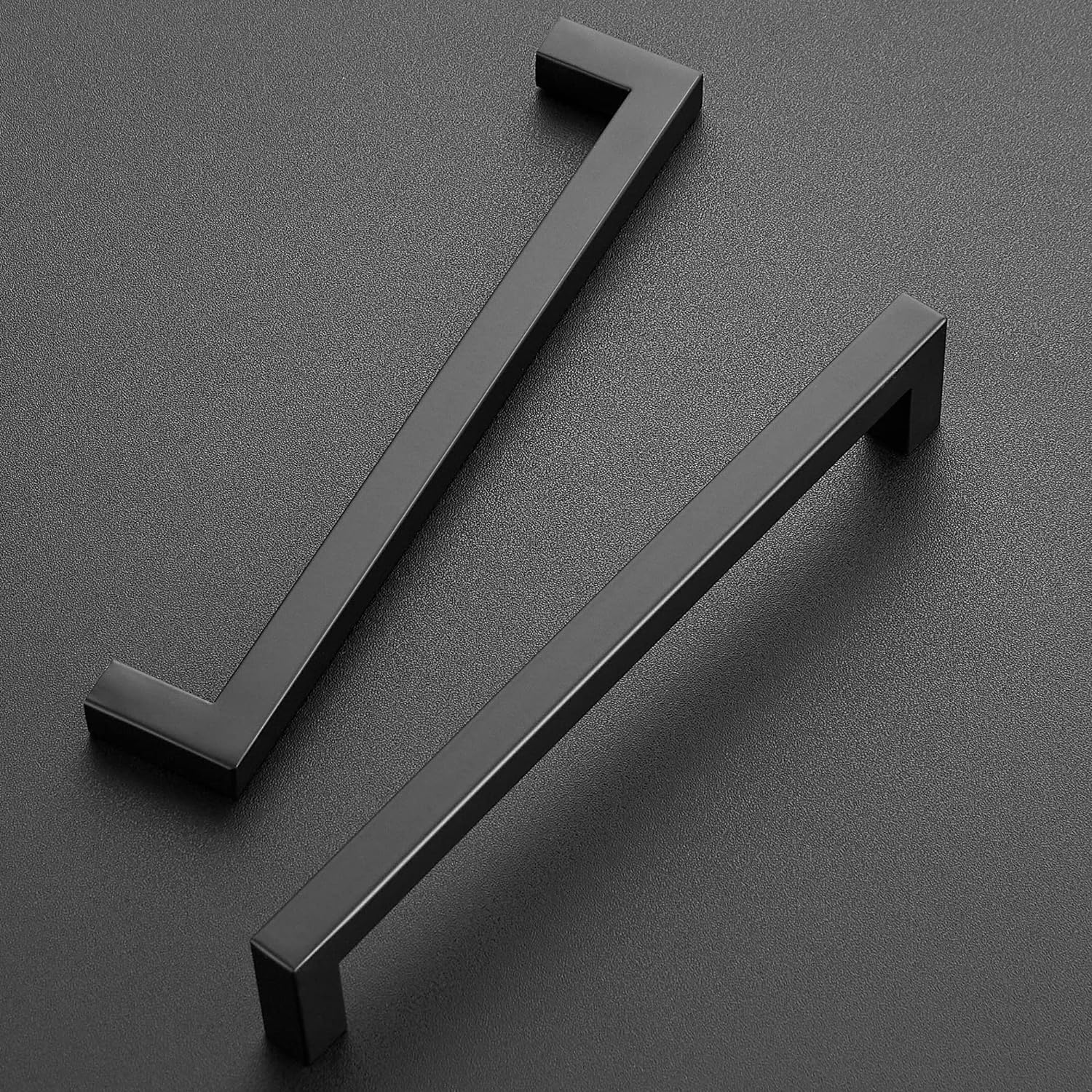 Ravinte Sturdy Kitchen Square Cabinet_pulls Sets 20 Packs 7-12 inches Matte Black Quantity 20