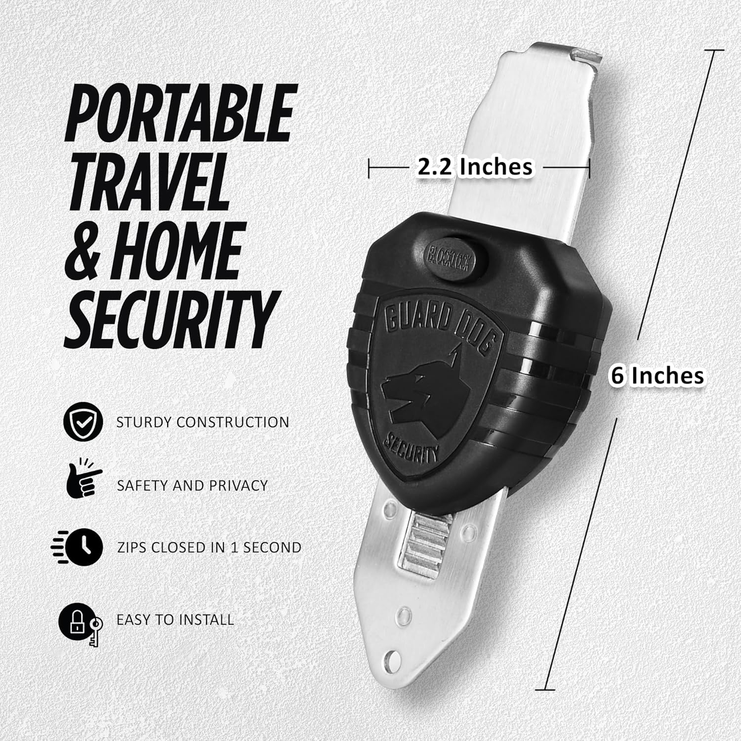 Guard Dog Security Blocklock Portable Door Lock for Travelers Safe Durable and Easy to Use