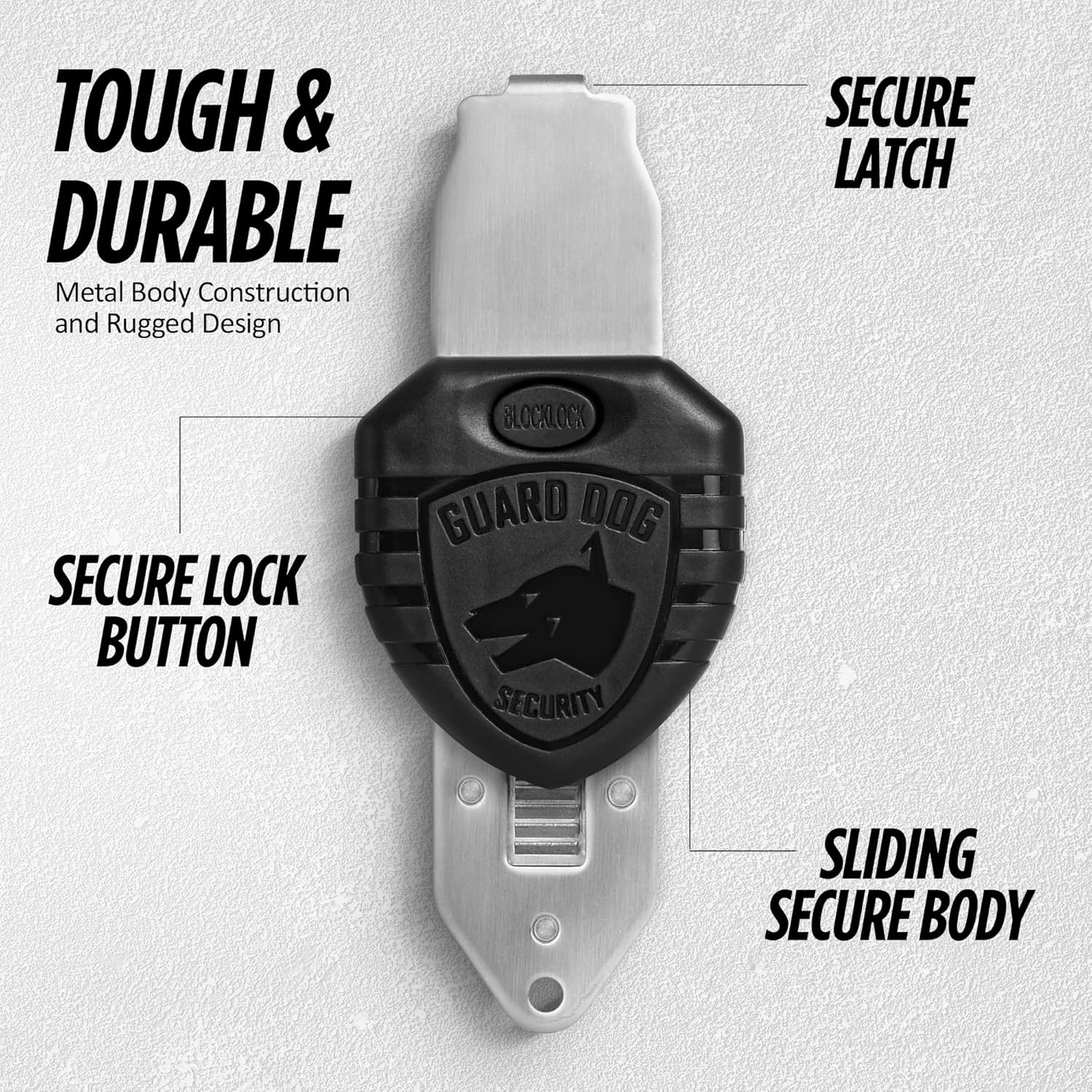 Guard Dog Security Blocklock Portable Door Lock for Travelers Safe Durable and Easy to Use